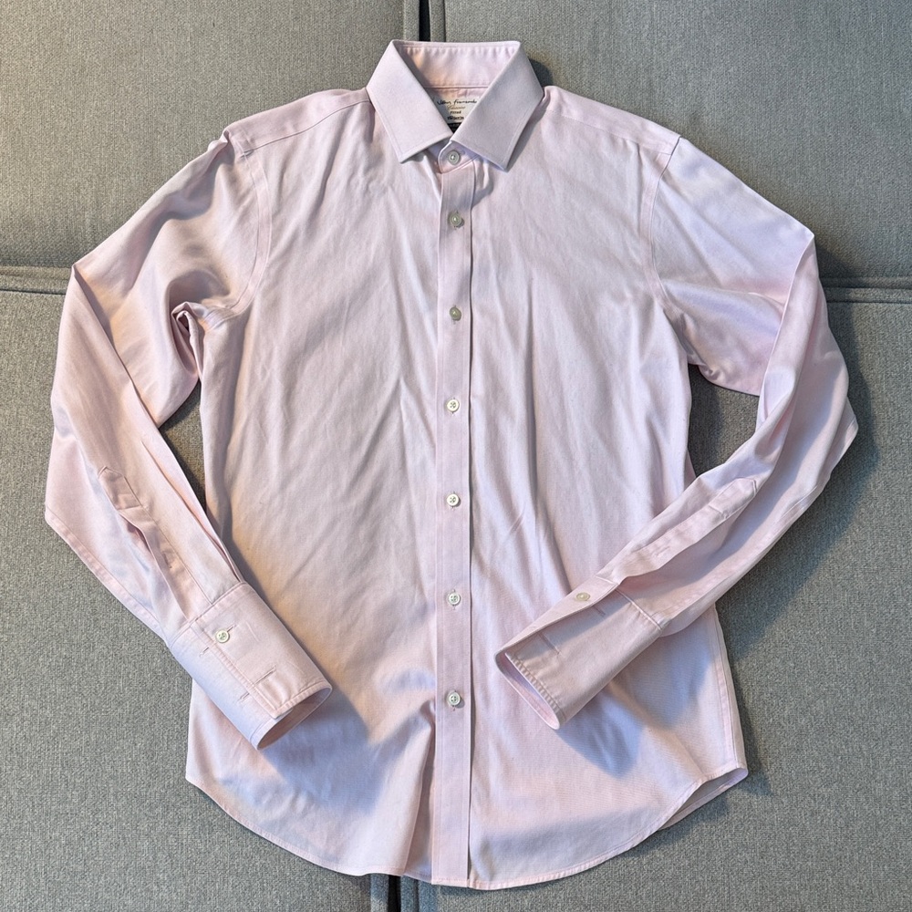 T.M.Lewin Soft Pink Dress Shirt French Cuff